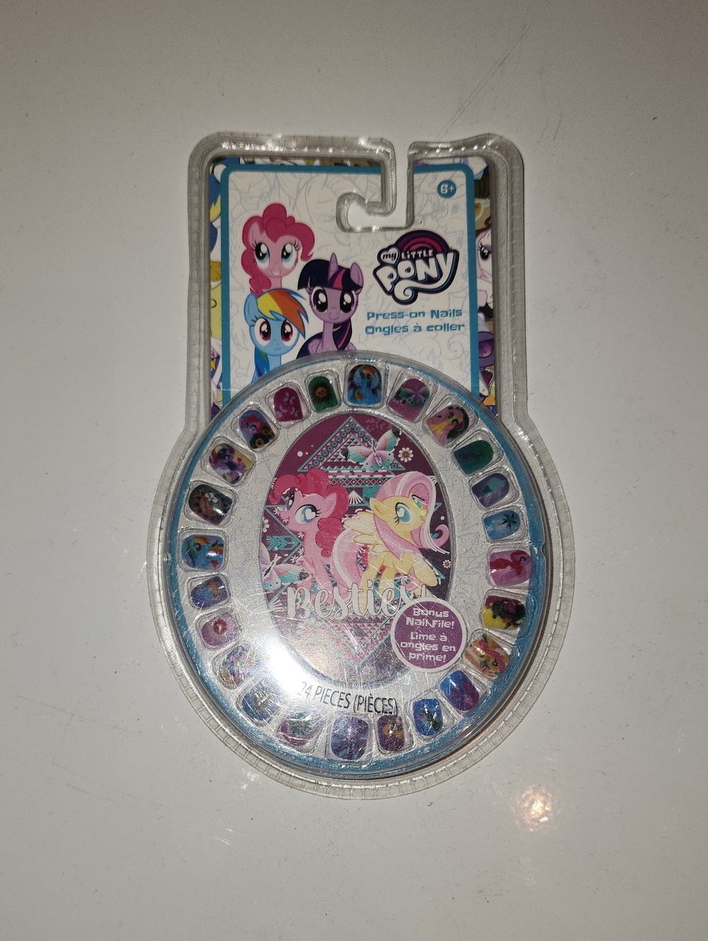 My Little Pony Press-On Nails - Pink, Purple, Blue, Yellow